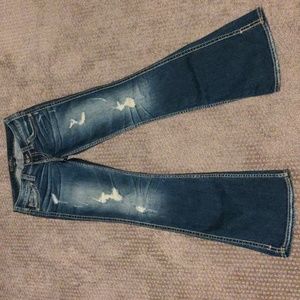 NWOT Silver Jeans Francis 22" Flares Size 26